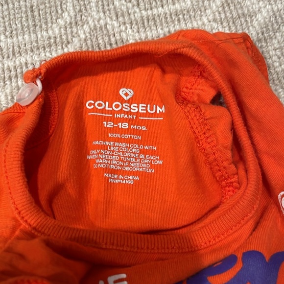 Newborn & Infant Colosseum Orange Clemson Tigers Two Bits Two-Pack Bodysuit Set - Picture 5 of 5